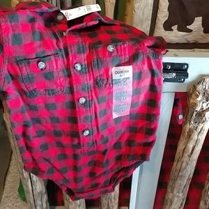 Flannel onesie